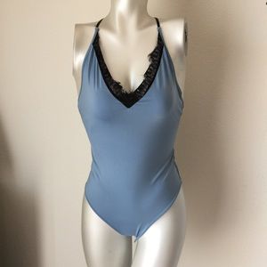 Bodysuit with lace detail